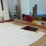 Hard top under construction