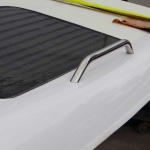 Leopard 3800 Helmsman's window and handrail