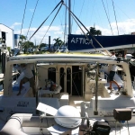 Leopard 4500 being lowered in