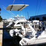 Leopard 4500 being lowered on